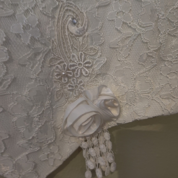 COPY - Vintage White Lace " On the Rocks" Vest - Picture 3 of 5